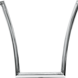 Chrome 1-1/4" Fat Bobber Strip Handlebar With 17" Rise