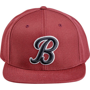 Gorra Biltwell Script B - granate