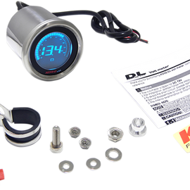 DL-01V Volt Meter - Chrome -1.90" W x 1.80" D