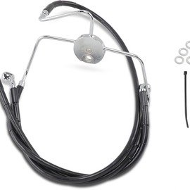 Brake Line - Front - Black - +2"