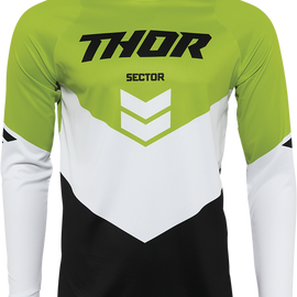 Youth Sector Chevron Jersey - Black/Green - XS