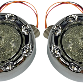 Bullet Turn Signal 1157 - Chrome - Smoke Lens