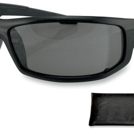 AXL Sunglasses - Gloss Black - Smoke