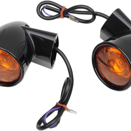 Rear Bullet Turn Signal Lights FLT - Black