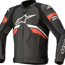 GP Plus R v3 Rideknit® Leather Jacket
 - Black/White/Red - US 46 / EU 56