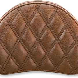 Lattice Stitched Sissy Bar Pad - Brown