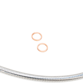 Brake Line - Front - Polished - 3/8"/35° - 31"