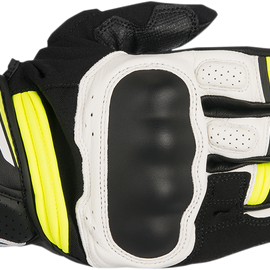 Booster Gloves - Black/White/Yellow - 2XL
