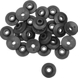 Extra Large Backer Plates - Black - Round - 96 Pack