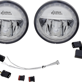 Luces Auxiliares Cromo LED 4.5" FLHT