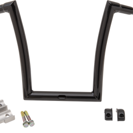 Gloss Black 1-1/2" Touring Strip Handlebar with 14" Rise