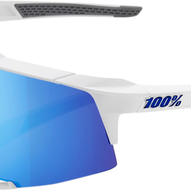 Speedcraft Sunglasses - White - Blue Mirror