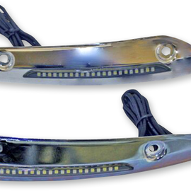 Windshield Trim - LED Turn Signal - Chrome