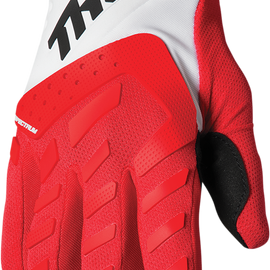 Youth Spectrum Gloves - Red/White - Medium