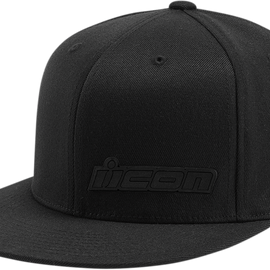 Fused Flat Bill Hat - Black - Small/Medium