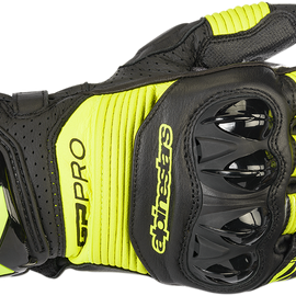 GP Pro R3 Gloves - Black /Yellow - Large