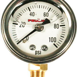 Oil Pressure Gauge - Bottom Port - White Face