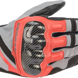 Chrome Gloves - Gray/Black/Red - 3XL