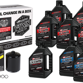 M8 Synthetic 20W-50 Oil Change Kit - Black Filter