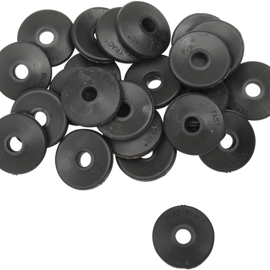 Backer Plates - Black - Round - 24 Pack