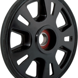 Idler Wheel - With Snap Ring/Bearing 6004 - Black - 200 mm OD x 20 mm ID
