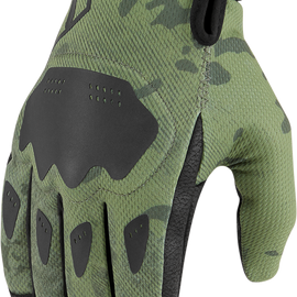 Hooligan™ CE Gloves - Green Camo - Small