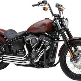 Defensa de Motor Negra Cobra Softail