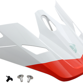 Sector Visor - Bomber - White/Red-Orange