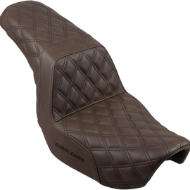 Step Up Seat - Lattice Stitched - Brown - Dyna33996