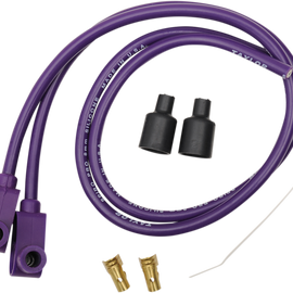 Universal Spark Plug Wire Kit - 90 degree - Purple