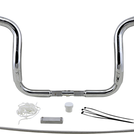 12" Chrome 1-1/2" Rounded Top Handlebar Kit