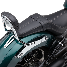 Detachable Backrest - Chrome - Two-up Seat - Scout