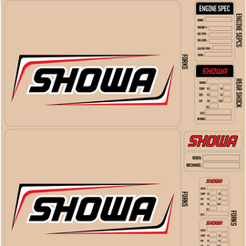 Showa Decal Kit - Black