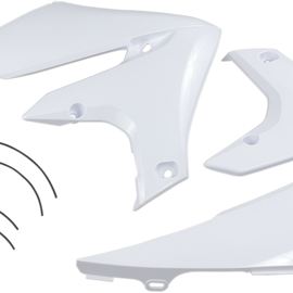 Radiator Shrouds - White - YZF