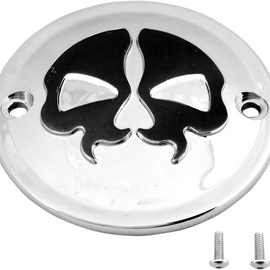 Point Cover Split Skull - Chrome - 2 Hole