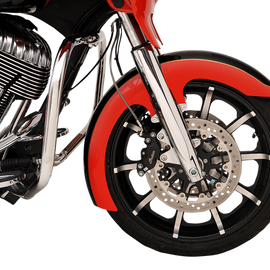 Slicer Front Fender - Black - Steel - 16"-19"