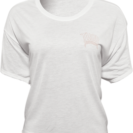 Women's Metal Crop Top  - White - XL