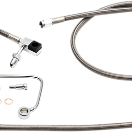 Brake Lines - 18" - 20" Ape Hanger Handlebars - Stainless Steel