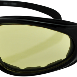 Arizona Sunglasses - Shiny Black - Yellow