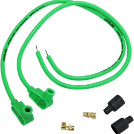 Universal Spark Plug Wire Kit - 90 degree - Green