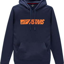 Reblaze Hoodie - Navy/Orange - Medium