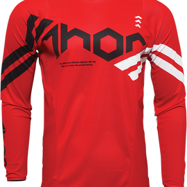 Youth Pulse Cube Jersey - Red/White - XL