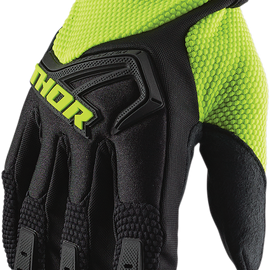 Youth Spectrum Gloves - Black/Acid - Large