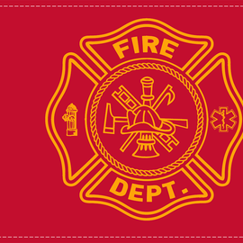 Firefighter Flag - 6" x 9"