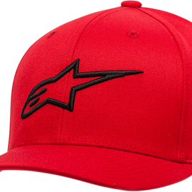 Ageless Hat- Curved Bill - Red/Black- Small/Medium