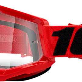 Strata 2 Goggles - Red - Clear
