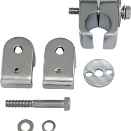 Universal Engine Guard Clamps - Chrome - 1"