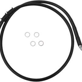 Brake Line - Front - +2" - Black - XL