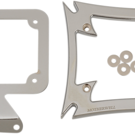 Maltese License Plate Frame with Bracket - Chrome