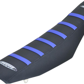 6-Ribbed Seat Cover - Blue/Black - TE/FE